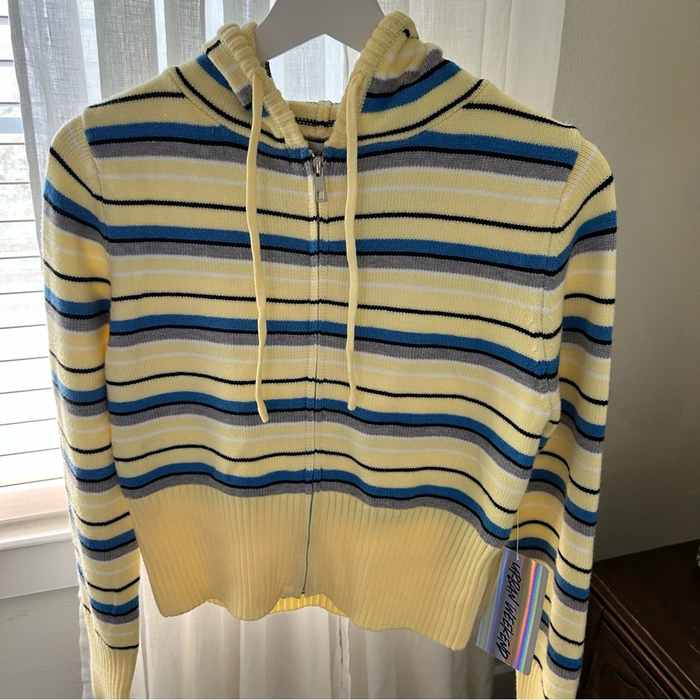 Frankies bikinis zip sweater jacket